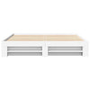 Bed Frame White 200x200 Engineered Wood A7M0