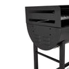Charcoal BBQ Grill Trolley Barbecue Patio Outdoor Garden Heating Smoker 3 Levels
