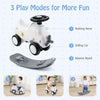 3-in-1 Toddlers Rocking Horse & Sliding Car Baby Ride On Toy w/Wheels