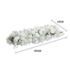 Artificial Silk Flower Bouquet Wall Panel Row Backdrop Wedding Party Home Decor