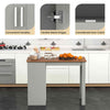 Counter Height Table Rectangular Pub Dining Table Kitchen Bar Table-Grey