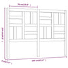 Bed Headboard 166x4x104 Solid Pine K8M6