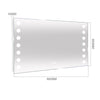 Modern Bathroom Mirror With Shaver Socket Sensor Demister Pad With LED Lights Up