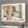 Extra Large Illuminated Bathroom Mirror Wall Mounted Touch Mirror with Demister