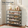 Shoe Rack Shoe Storage with Adjustable Mesh Shelves 16-20 Pairs of Shoes