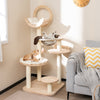 Building Block Cat Tree 4-in-1 Large Wooden Cat Tower Indoor Condo Furniture