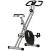 Folding Exercise Bike 8-Level Magnetic Heart Rate Sensor Home Gym Grey Black