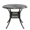 Cast Aluminium Garden Table And Chairs Outdoor Dining Bistro Furniture White Set