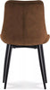 Dining Chairs Velvet Set Padded Seat Metal Leg Kitchen Chair Home Office