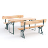 Folding Garden Furniture Dining Table Set Wooden Camping BBQ Chair Stools Picnic