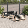 6-Piece Garden Sofa Set Solid Pine M1Q8