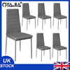 6×Dining Chairs HIGH BACK Seat Kitchen Room Furniture Upholstered Armless Yaxjth