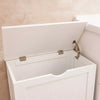 Laundry Hamper Bin Clothes Storage Linen Cabinet Chest Wooden Shaker Unit Home