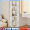Corner Bookshelf Storage Organiser Shelving Wooden Display Stand 5 Tier Shelf