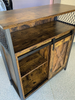 Vintage Industrial Sideboard Rustic Drinks Cabinet with Shelf Side Storage Unit