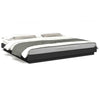 Bulliing Bed Frame with Black 180x200 King Engineered Wood,Platform Bed Y4B8