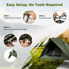 Foldable Green Off-Ground Camping Combo 2-Person Camping Cot Tent