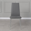 Set of 4/6 Diamond Dining Chairs Metal Legs High Back Seat Dining Room Furniture