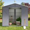8.5 x 8ft Large Garden Shed Outdoor Storage House Metal Roof Building Tool Box
