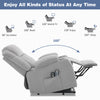 Electric Riser & Recliner Chair 8 Points Massage Heated Armchair Sofa For Elder