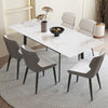 Extra Long Extendable Dining Table Strong Stains-proof Kitchen Table For Party