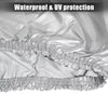 2 Passenger Golf Cart Cover 400D Sunproof Golf Cart Protective Cover Silver Tone
