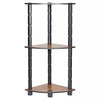 3/4/5 Tier Home Storage Corner Shelf Shelving Rack Unit Grey Display Stand