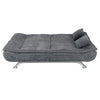 Linen 3 Seater Sofa Bed Couch 2 IN 1 Convertible Sofas Recliner Sleeper Bed New