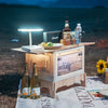 Folding Portable Camping Picnic Table Storage Box Container Car Trunk Crate
