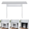 Rectangular Side Table Slim Narrow Desk 2 Tiers Workbench Rack Shelf Hallway UK