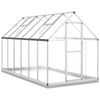 Greenhouse with Base Frame 334x169x202 Aluminium W9C4