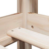 High Bed with Roof 80 x 200 Solid Pine Wood, Bed, Bed Frame, Mezzanine T8E3