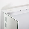 LED Bathroom Mirror Cabinet Wall Mounted 2 Shelves Storage With Bluetooth Socket