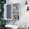 Illuminated LED Bathroom Mirror Cabinet with Lights Infrared Sensor Wall Mounted