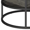 Round Lift Top Coffee Table with Hidden Storage, Modern Design for Living Room