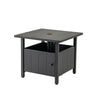 Outdoor Side Table with Umbrella Hole Outside End Bistro Table