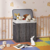 Mondeer 150L Bamboo Laundry Basket with Lid Foldable Washing Clothes Bin Hamper