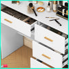 Vanity Dressing Table Makeup Desk With 5 Drawers Hollywood LED Lighted Mirror