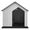 Large Plastic Dog Kennel Pet House Weatherproof Indoor Outdoor Animal Shelter