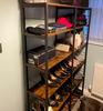 Industrial Bookcase Large Storage Unit Rustic Shelving Sturdy Display Cabinet