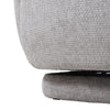 Chenille Fabric Sofa Armchair Swivel Cuddle Chair Light Grey Soft Padded Seat UK