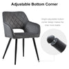 Pair of Dining Chair Velvet Diamond Chairs with Metal Legs Black/Blue/Grey/Green