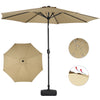3M Round Garden Parasol Sun Shade Outdoor Patio Umbrella Crank Tilt/Parasol Base