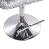 Crushed Velvet Bar Chair Swivel Kitchen Stool Barstool Armchair with Chrome Base