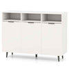 Sideboard Buffet Cabinet Kitchen Storage Cabinet with Shelves White