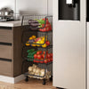 Stack Basket Rack 3/4/5 Tier Fruit Vegetable Holder Storage Bath Kitchen Trolley