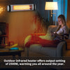 Electric Heater Garden Heating Free Standing/Wall-mounted/Hanging Outdoor Warmer