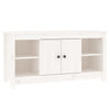 TV Cabinet White 103x36,5x52 Solid Wood Pine W9O2