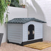 Large Waterproof Outdoor Indoor Plastic Pet Puppy Dog House Home Shelter Kennel