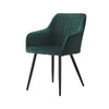 2 Pcs Dining Chairs Velvet/PU Cushion Backrest Seats Reception Armchairs Kitchen